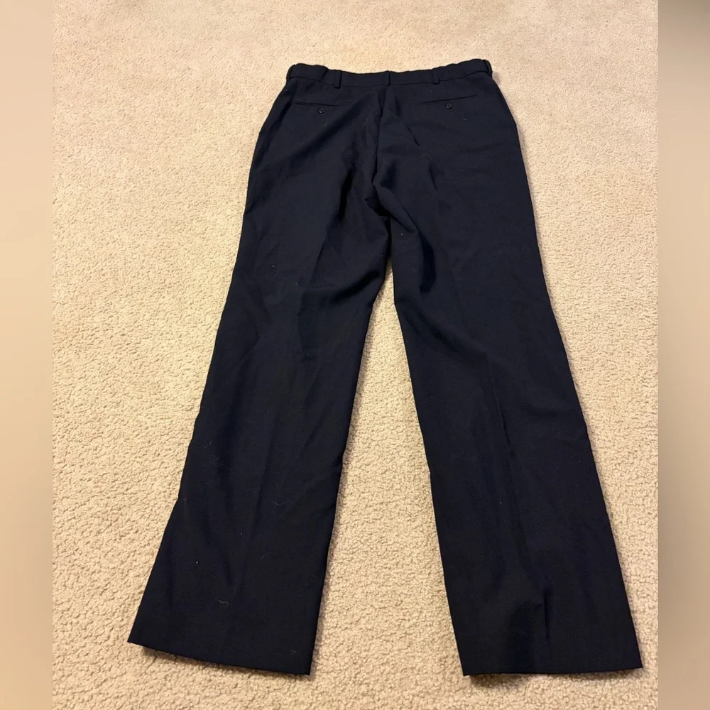 Stafford Men's Classic Fit Blue Dress Trousers